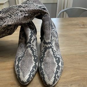 Marc Fisher Thigh high snakeskin boot